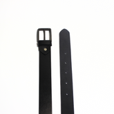 RAW EDGE BLACK LEATHER BELT